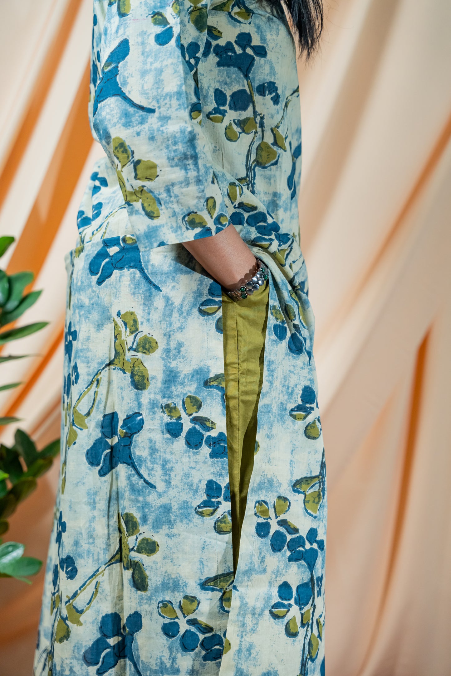 Green Bloom – Kurta Set