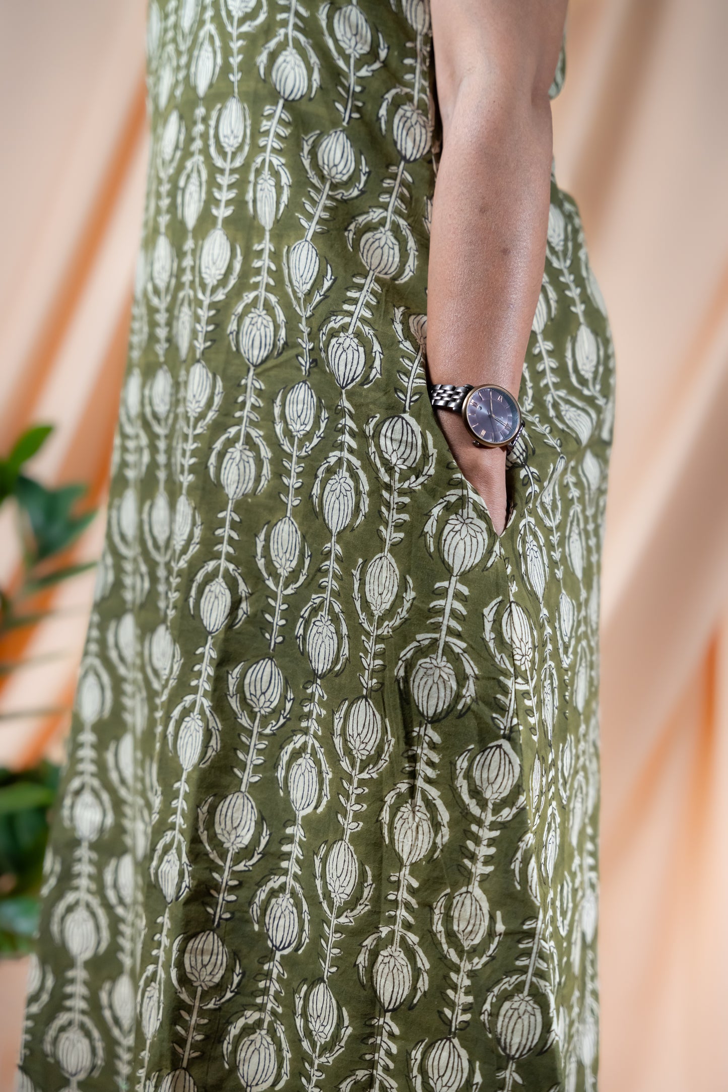 Olive Drift-Kurta Set