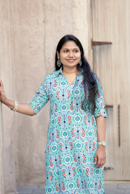 AZURE- KURTA SET